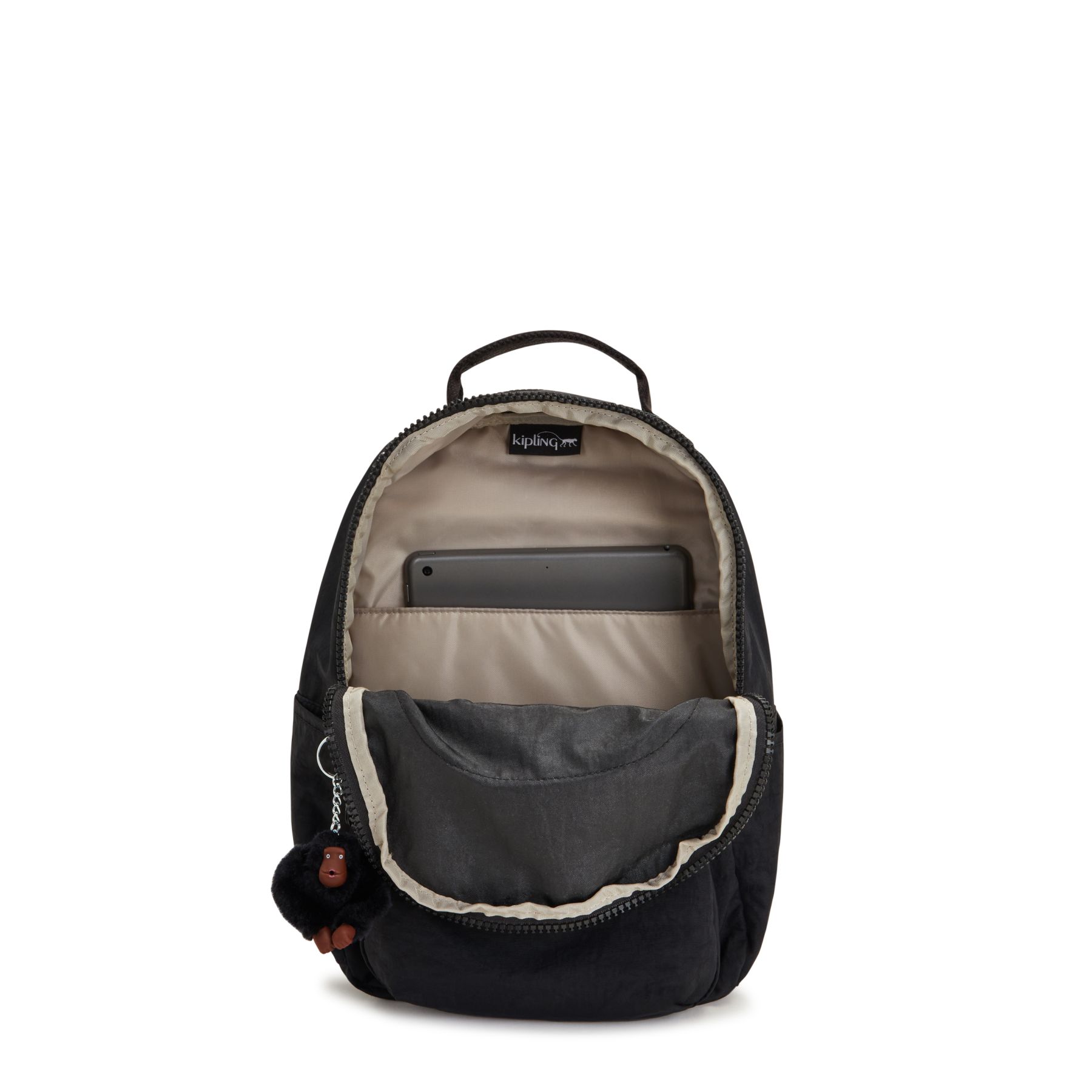 SEOUL S Petit Sac à Dos avec Compartiment pour Tablette - Black Tonal