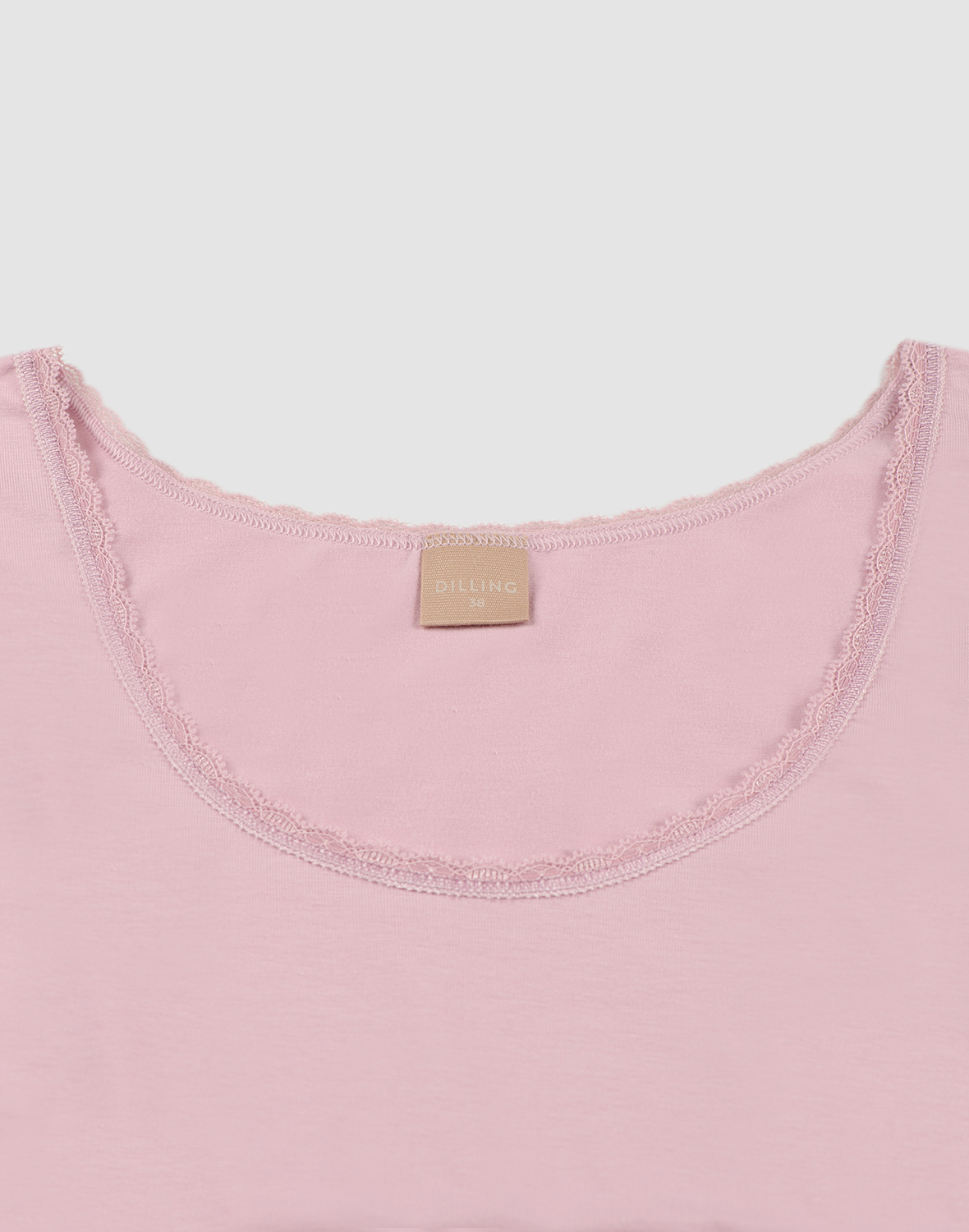 Shirt van katoen voor dames in Mistig roze