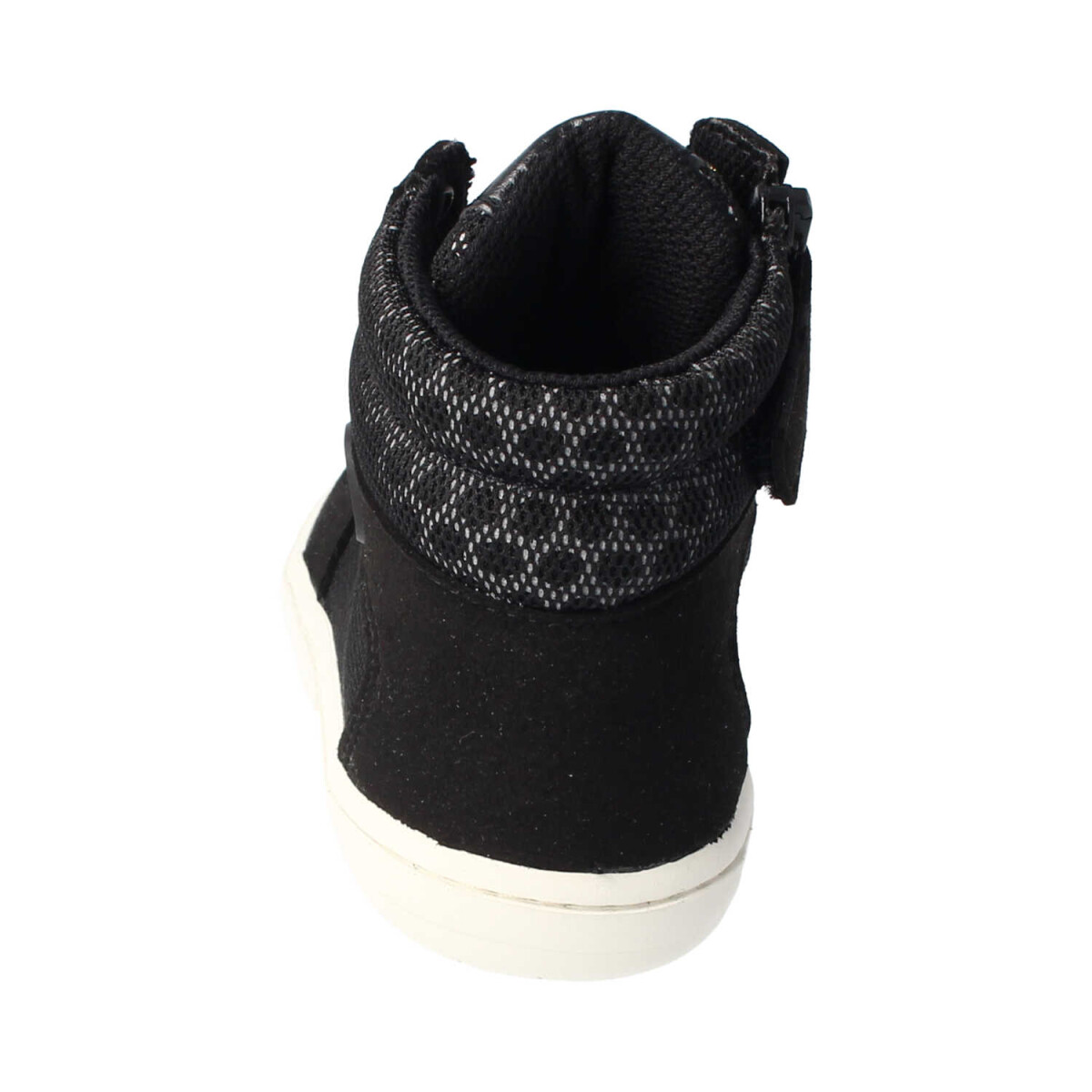 V4054-00 CHAMPI vegan black/white reflector zipper Weite/M