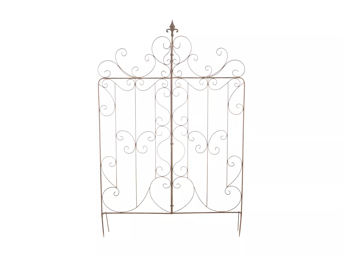 Lot de 2 Treillis - Métal - Marron antique - Mandevilla