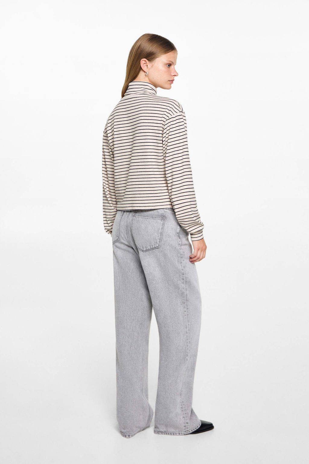 MANGO TEEN gebreide trui beige