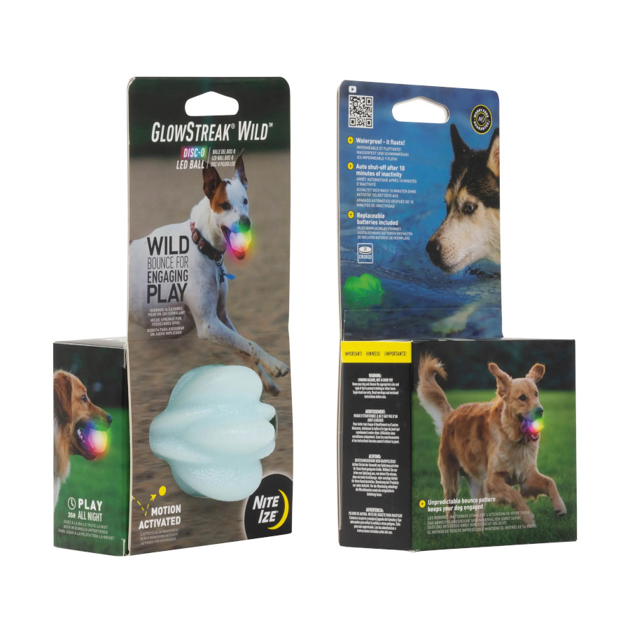 Bola de LED para cães Nite Ize Glowstreak Disc-O
