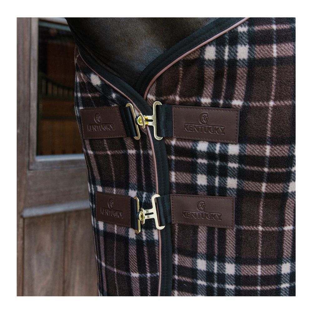 Kentucky HEAVY - Chemise séchante check printing brown