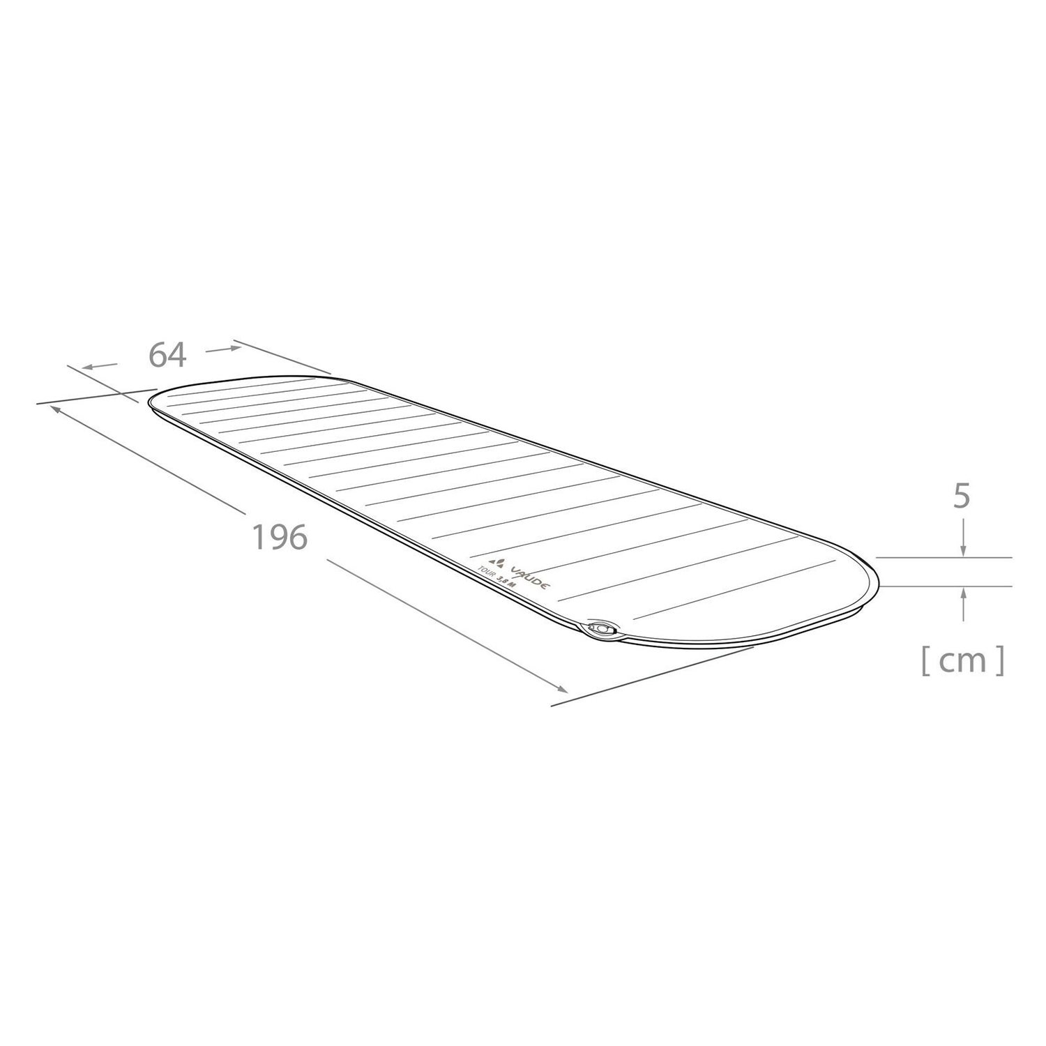 Vaude Tour Sleeping Pad 5 L redwood