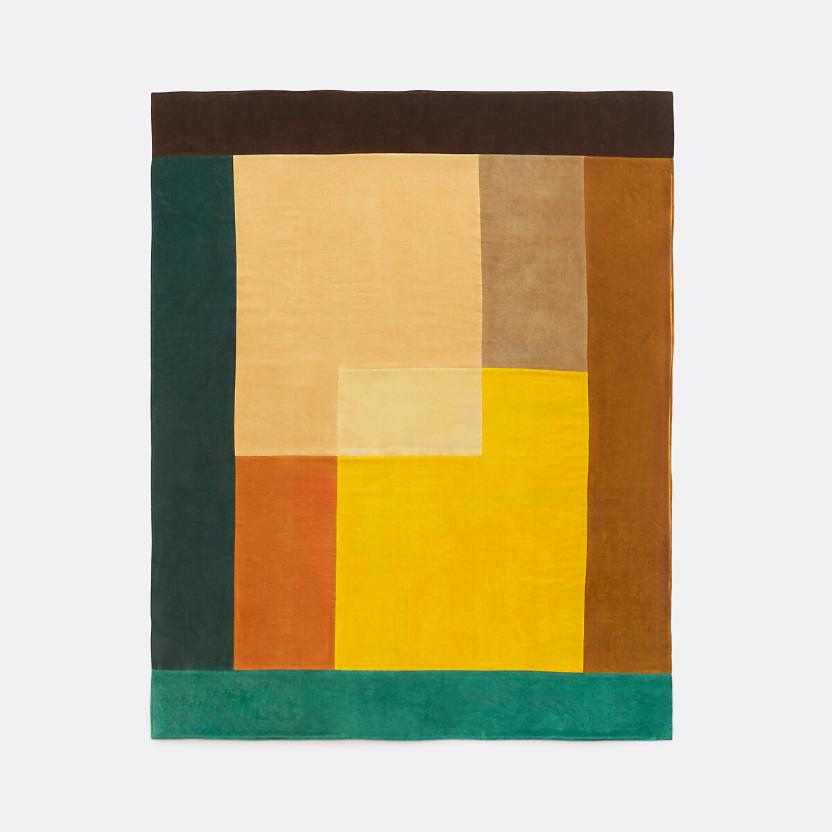 LA REDOUTE INTERIEURS<br>Colcha patchwork, veludo de algodão Tadeo