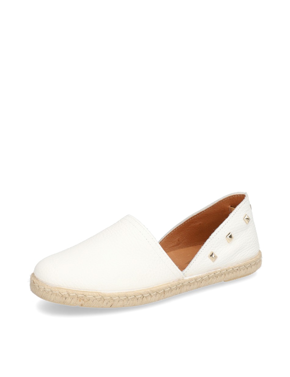 Glattleder Espadrille