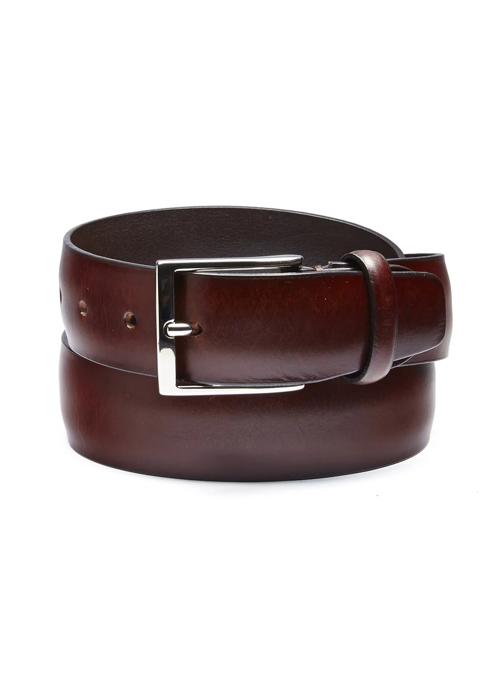 CEINTURE BOLTON VEAU LISSE MARRON