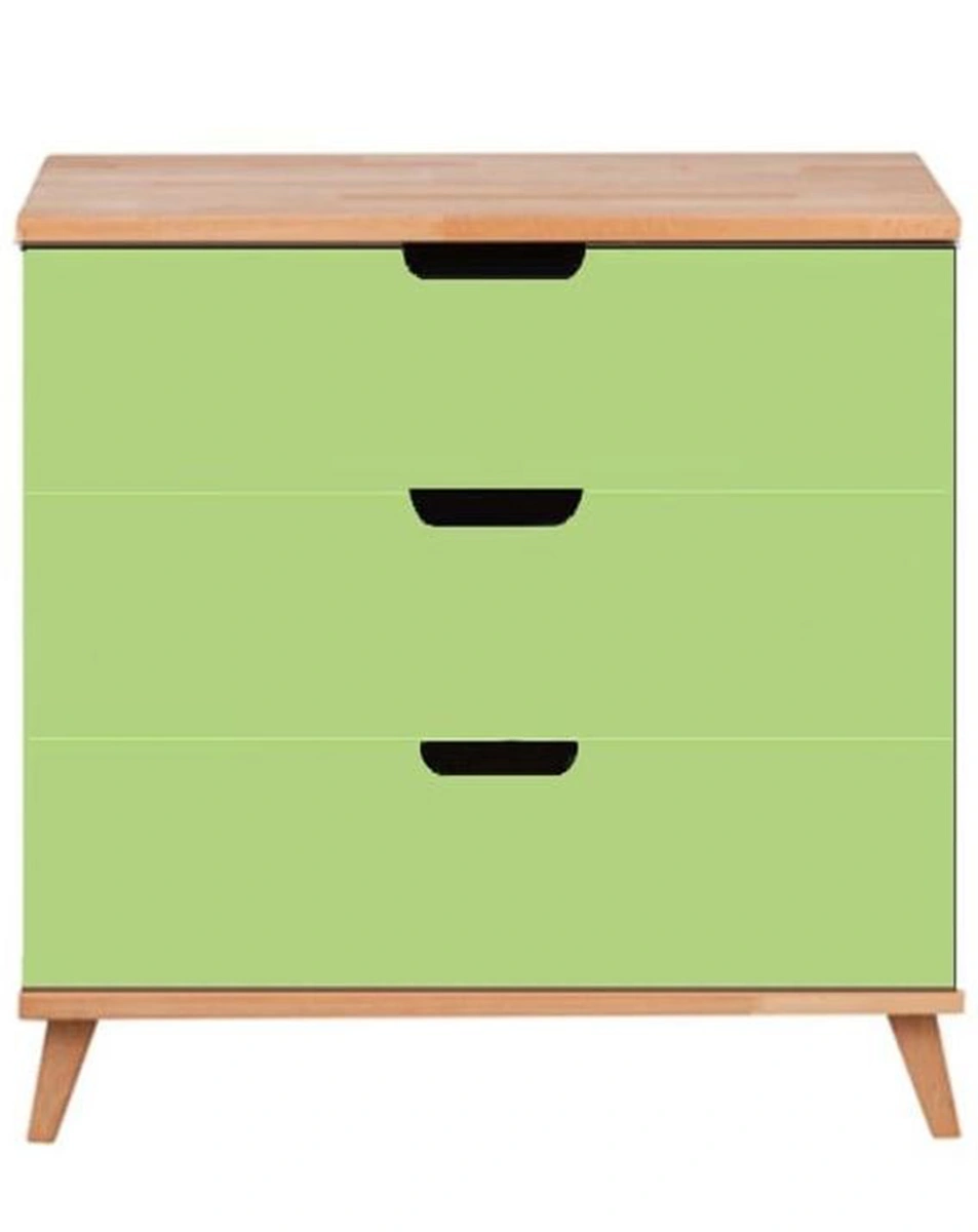 Kommode INFANSCOLOR III (Farbe: grün/Buche)