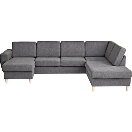 Rom Nordic venstrevendt U-sofa - antracit