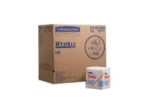 WypAll L40 - Rengøringsklude - engangs- - 56 ark - hvid - pakke med 18