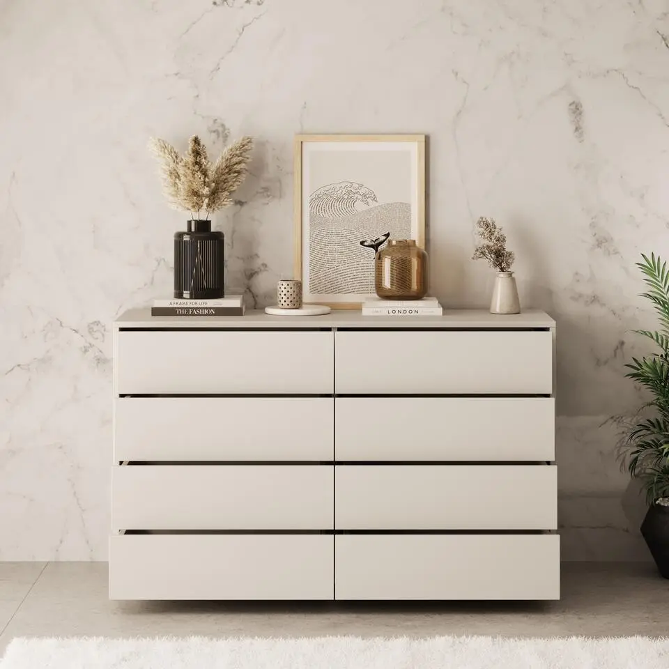 Meubella - Ladekast Gideon 2 - Beige - 120 cm