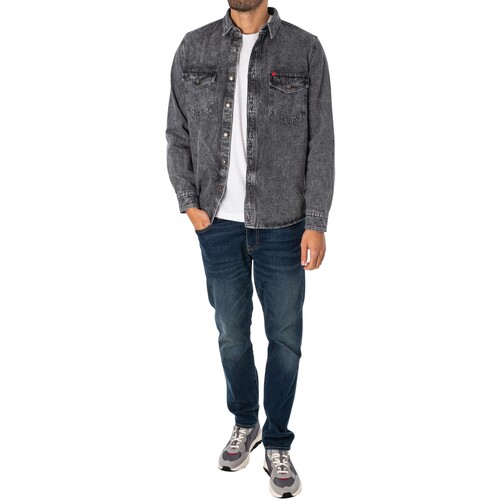 BOSS - Chaqueta Vaquera Epaz Gris