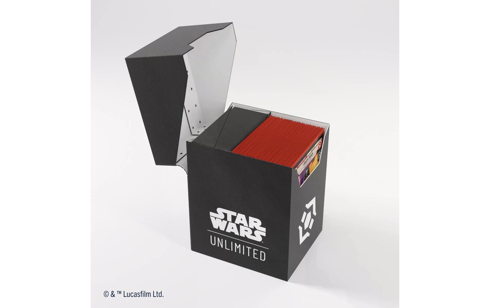 Kartenbox Star Wars: Unlimited Soft Crate schwarz / weissOffiziell lizenzierte Deckbox