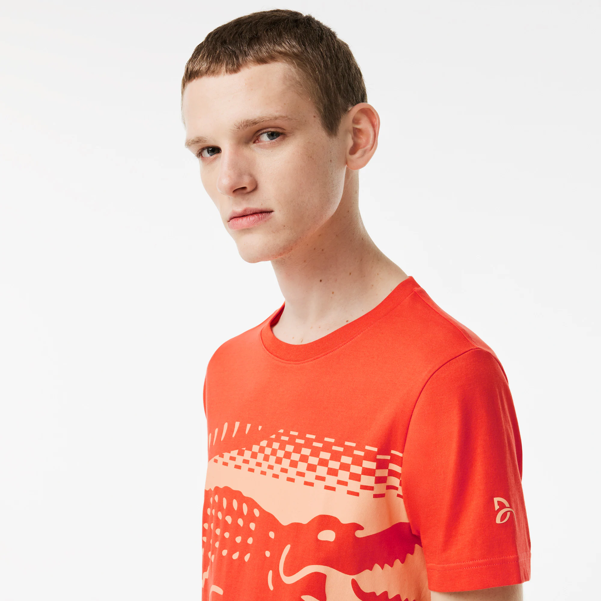 Herren LACOSTE TENNIS x Novak Djokovic T-Shirt T-Shirts - Orange - Lacoste - Herren