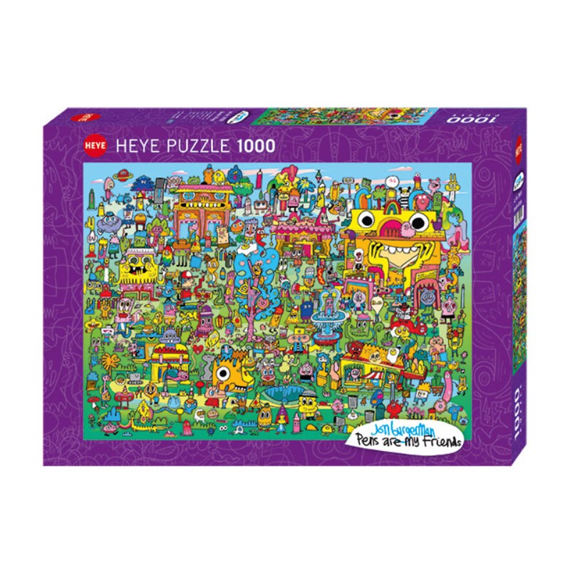 Puzzle 1000 pièces - Doodle Village