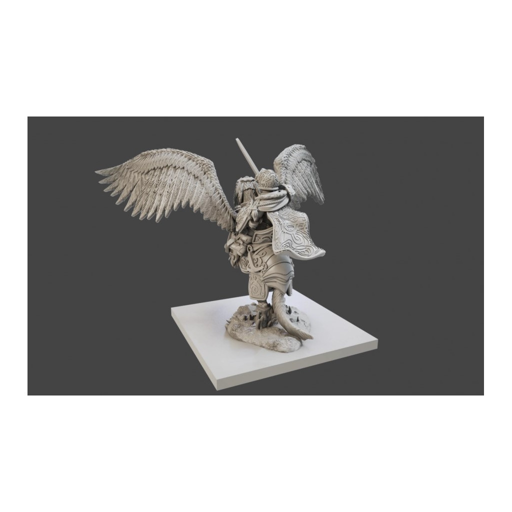 Kings of War - Kings of War Halfling General on Winged Aralez