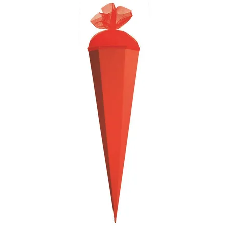 Roth Bastelschultüte 85 cm farbig mit Verschluss rot