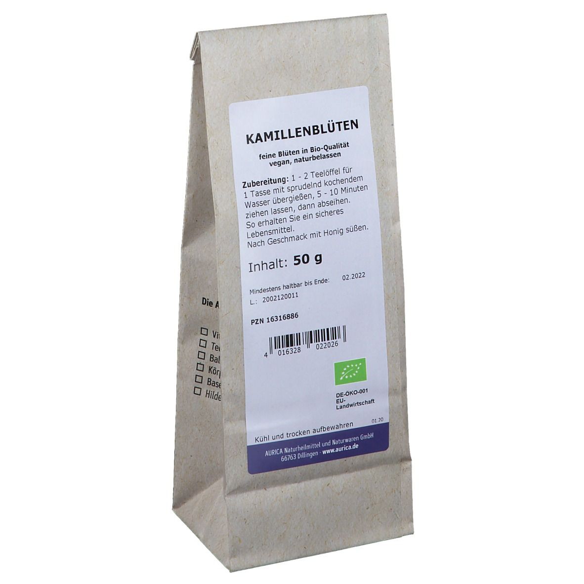 Kamillenblüten Tee Bio