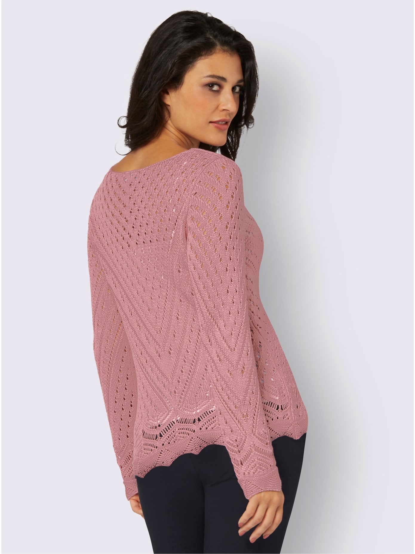 Pull tricot ajouré