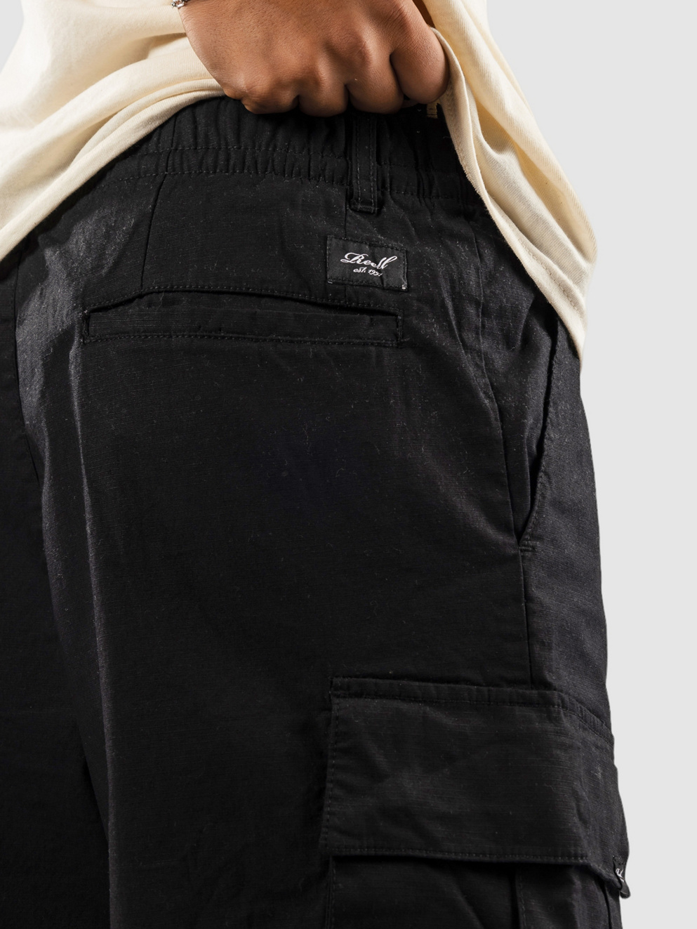 REELL Para Cargo Pants deep black ripstop