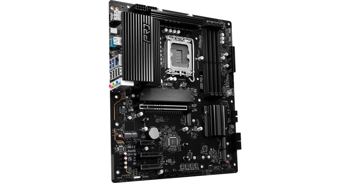 ASRockZ890 Pro-A socket 1851 moederbord  (Zwart, RAID, 2.5Gb-LAN, Sound, ATX)