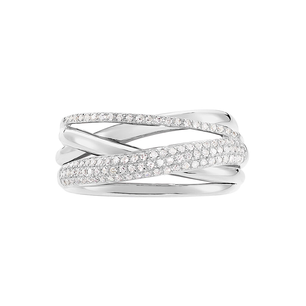 Bague Elodea Or Blanc Diamant
