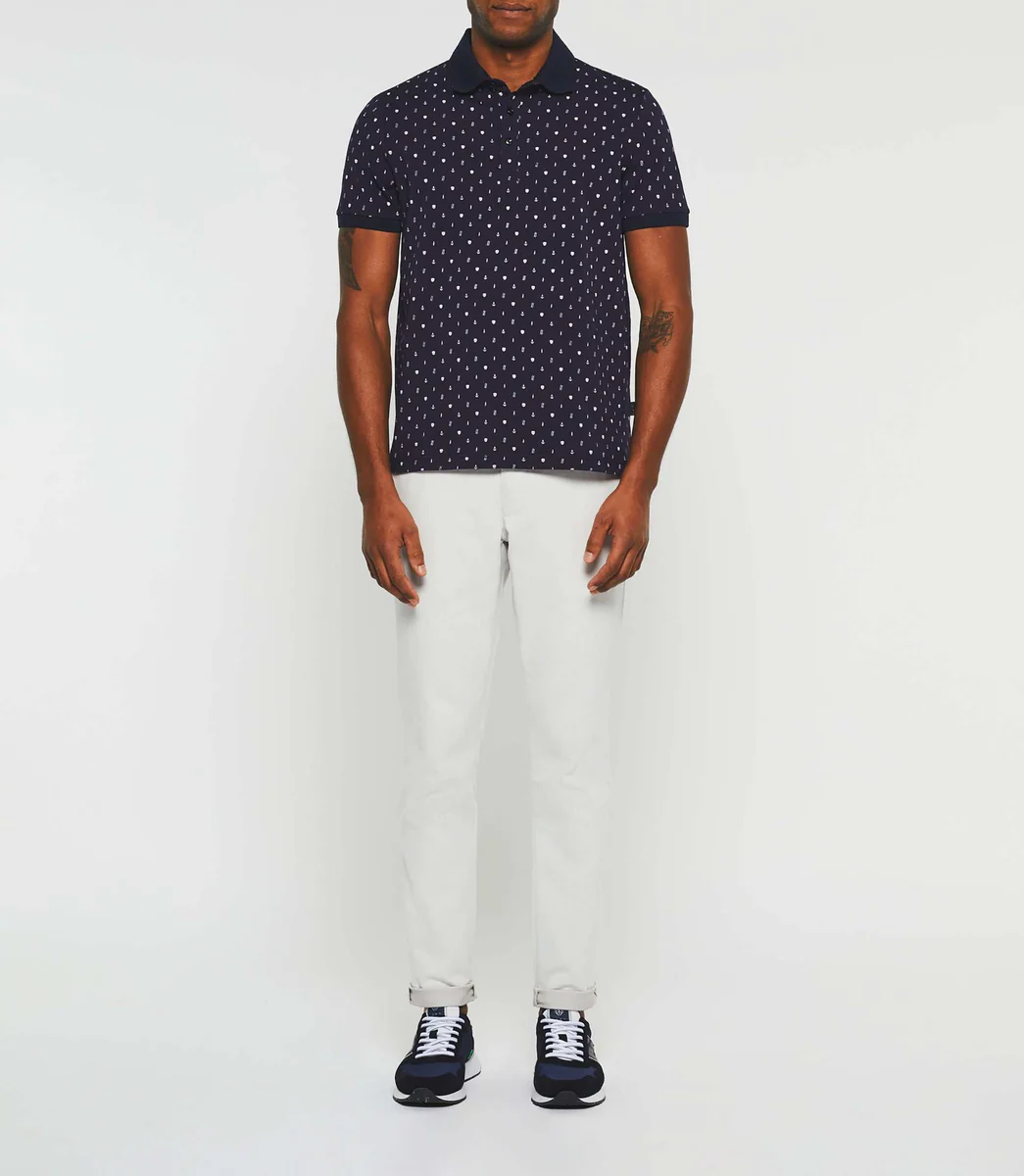 Polo manches courtes marine 