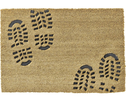 Kokosmat Ruco Embossed Feet naturel 40x60 cm