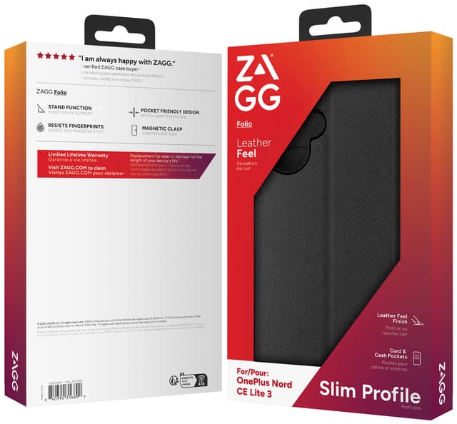 Zagg OnePlus Nord CE Lite 3 pungetui (sort)