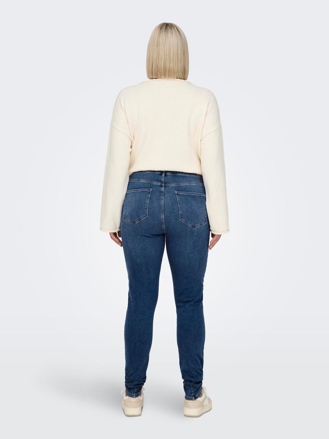 CAREMMA Mittlere Taille Skinny Fit Jeans Medium Blue Denim