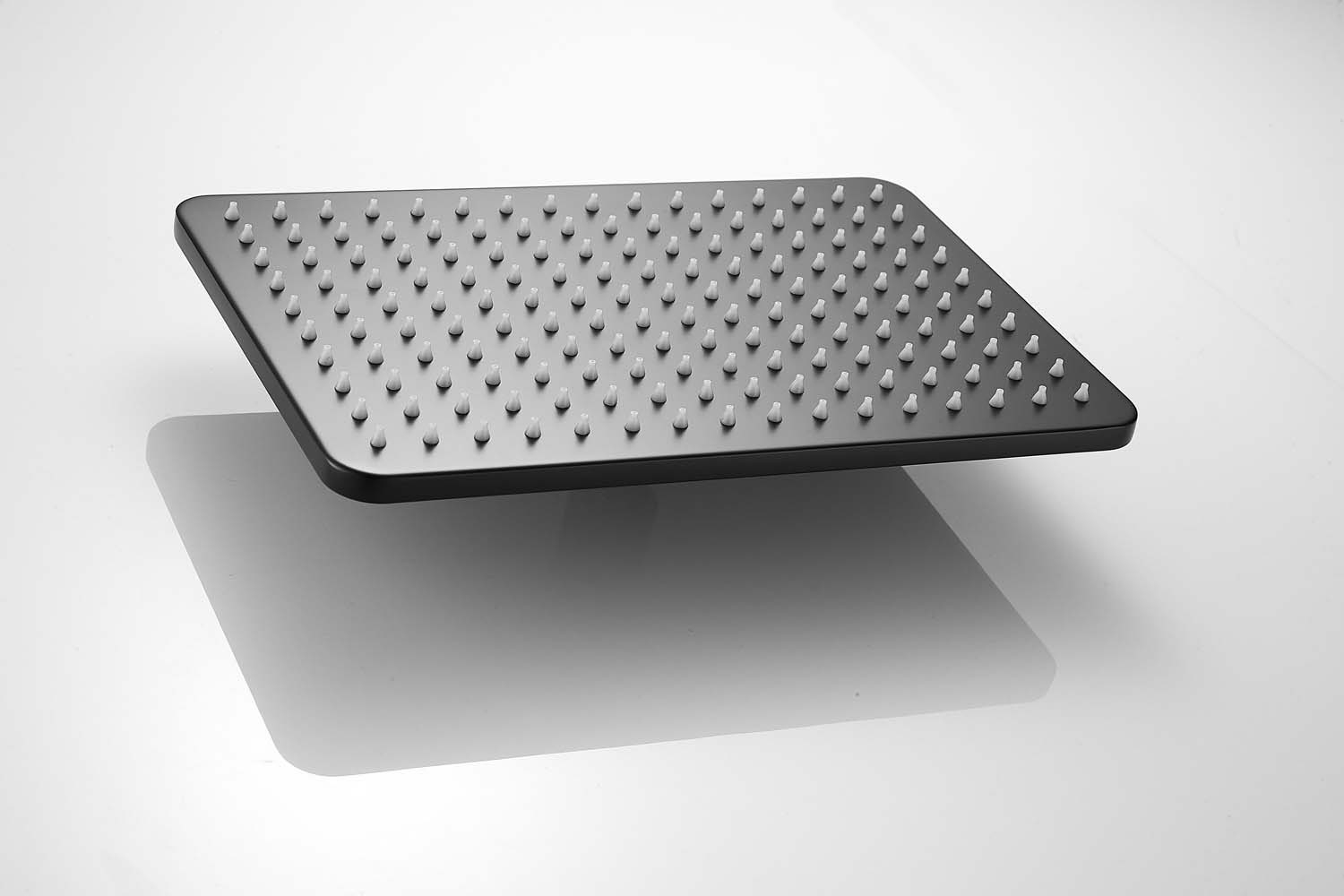 Saniclear Vision rechthoekige douchekop 30x20cm zwart mat