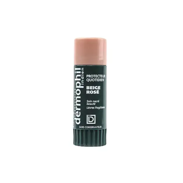 Dermophil Indien Batom Líquido Perolado com Cor, Bege Rosado, 4g
