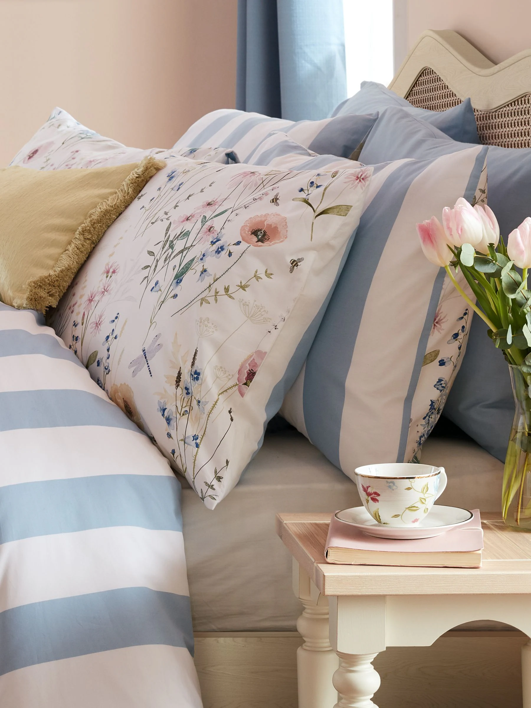 Laura Ashley - Set van 2 100% katoenen Alford Meadow kussenslopen