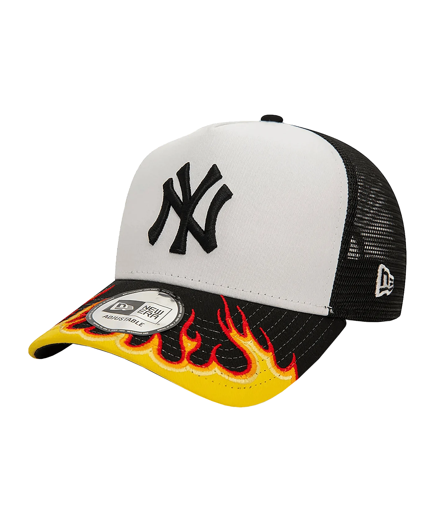 New Era MLB New York Yankees Flame Trucker Cap Schwarz