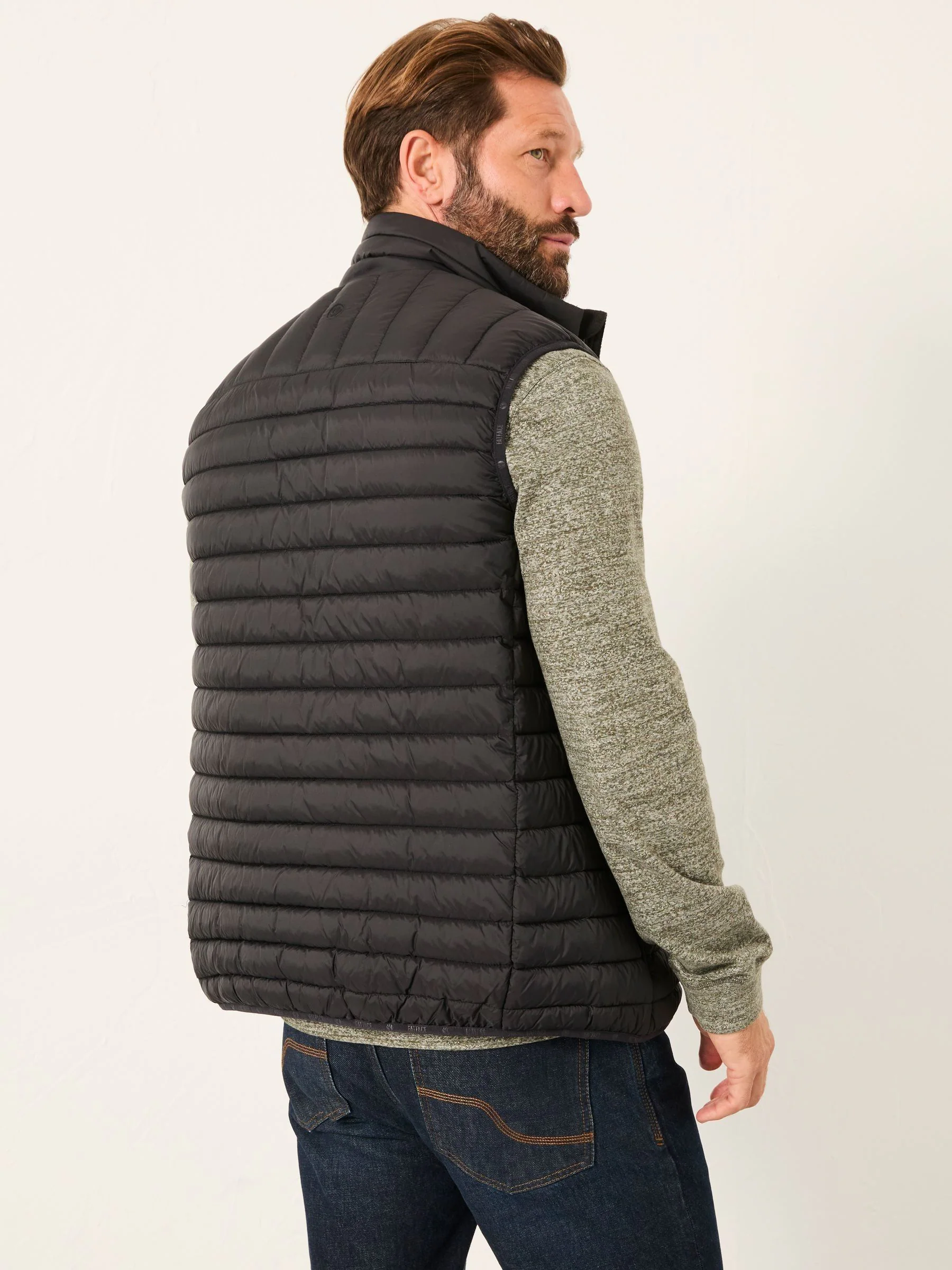 Zwart - FatFace Padded Gilet