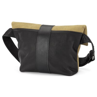 Damen-Schultertasche Hirschleder, Oliv