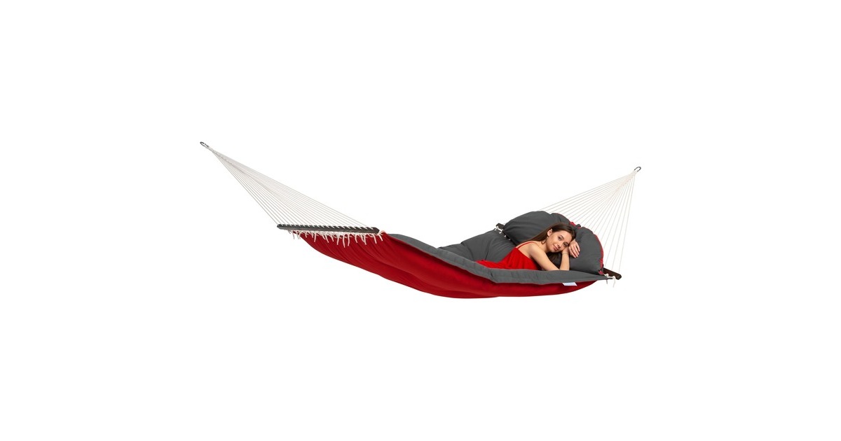 AmazonasFat Hammock Red hangmat   (Rood/grijs)