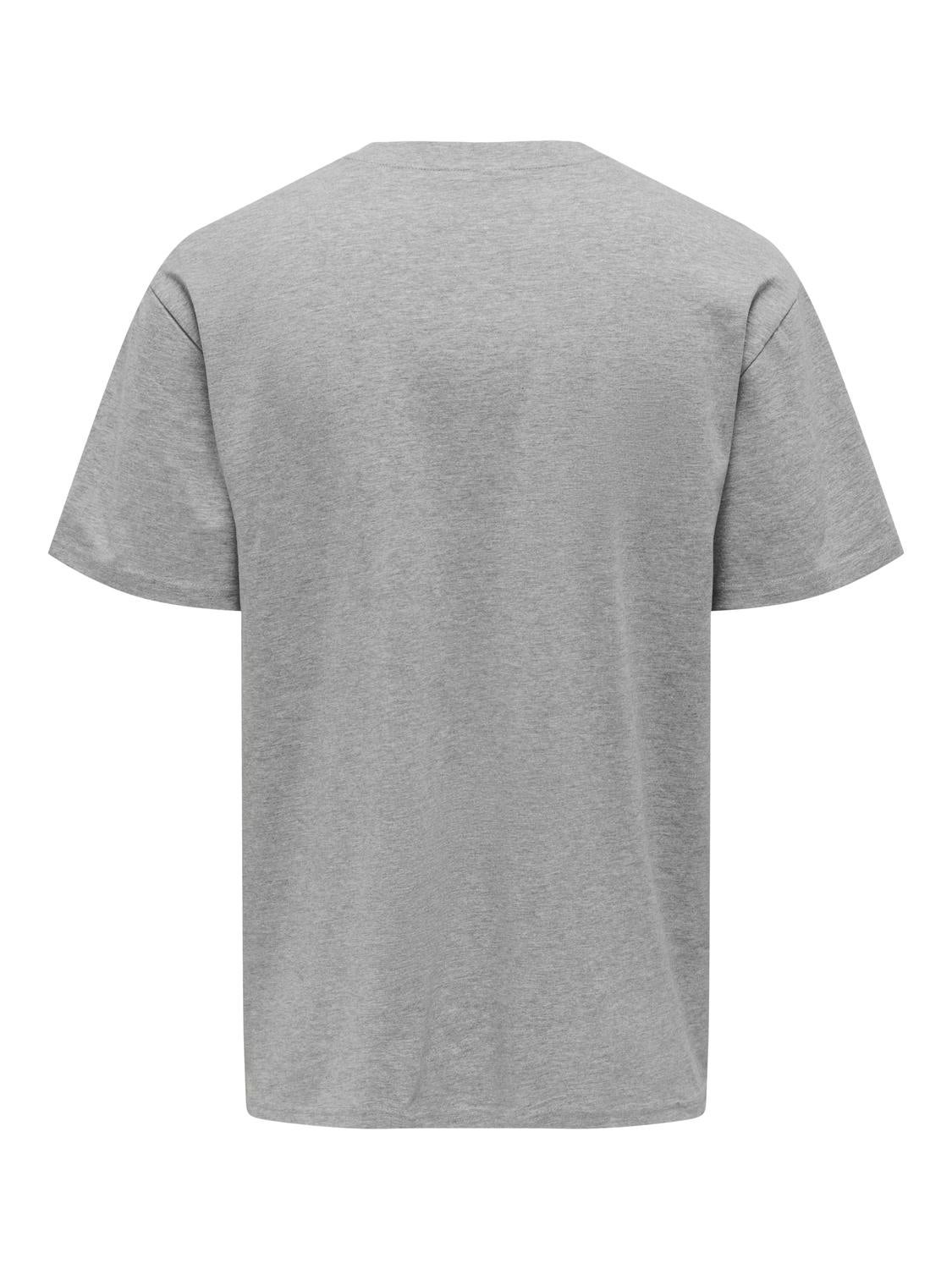 ONSFRED T-shirt Light Grey Melange