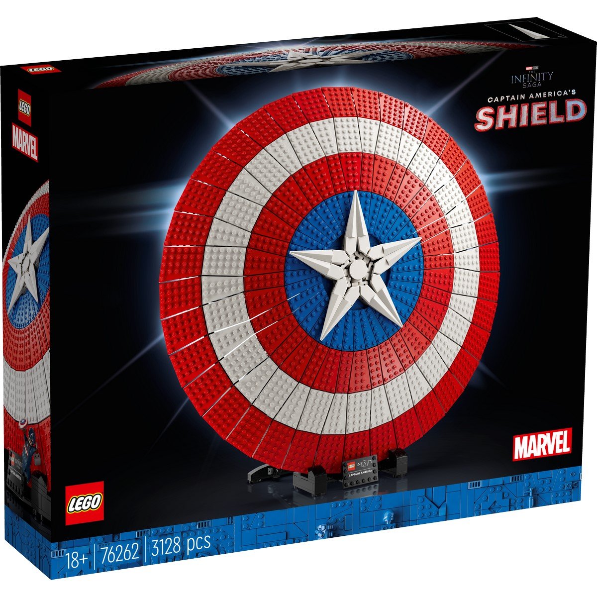 Le bouclier de Captain America Lego Marvel 76262