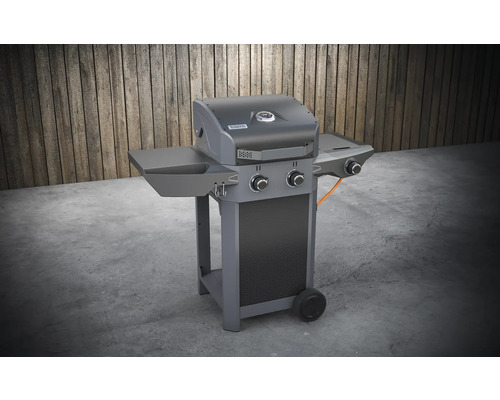 Tenneker® Carbon Gasgrill 121,4 x 60,3 x 112,3 cm 2 branders + zijbrander Zwart