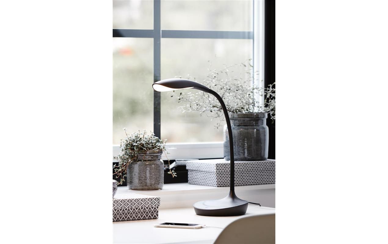 Schreibtischleuchte SWAN USB SchwarzTischleuchte (Schwarz)