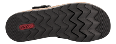 Rieker Sandal Sort V7904-00