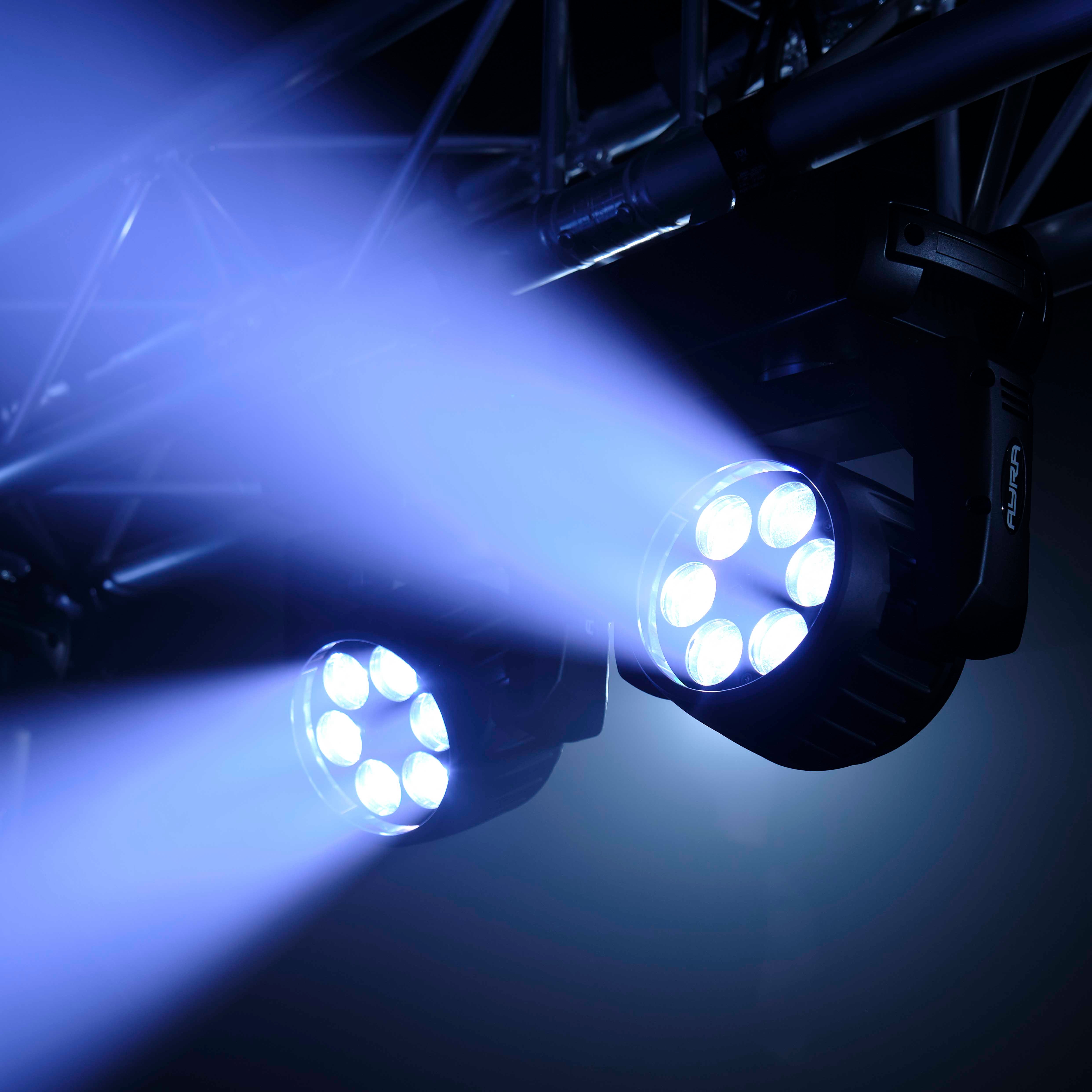 Ayra Vision Twins Wash Zoom LED movinghead set inclusief flightcase