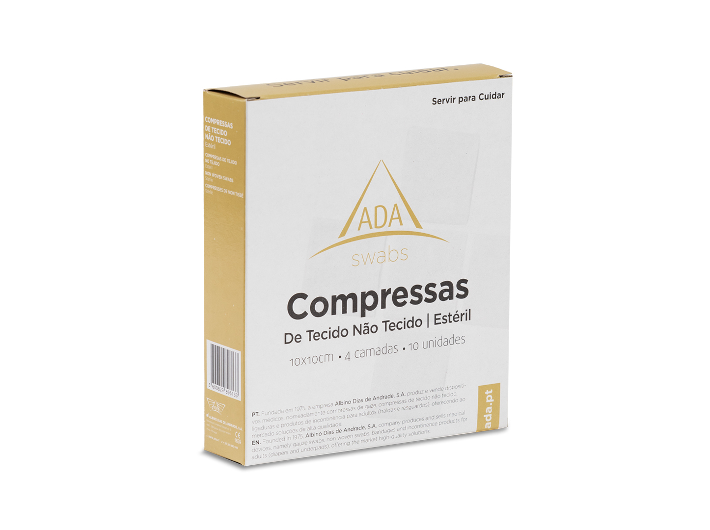 COMPRESSA ADA TNT ESTERILIZADA 10X10 4 CAMADAS 10UN
