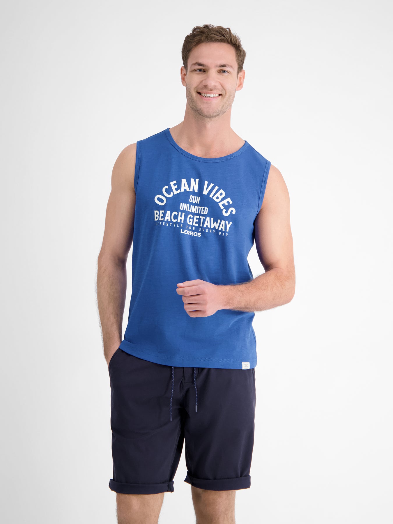 Herren Tanktop mit Brustprint