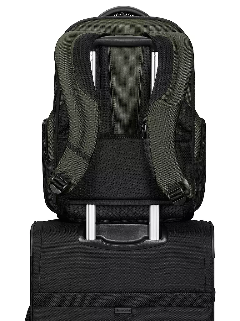 SAMSONITE Rucksack PRO-DLX erweiterbar Green dunkelgrün
