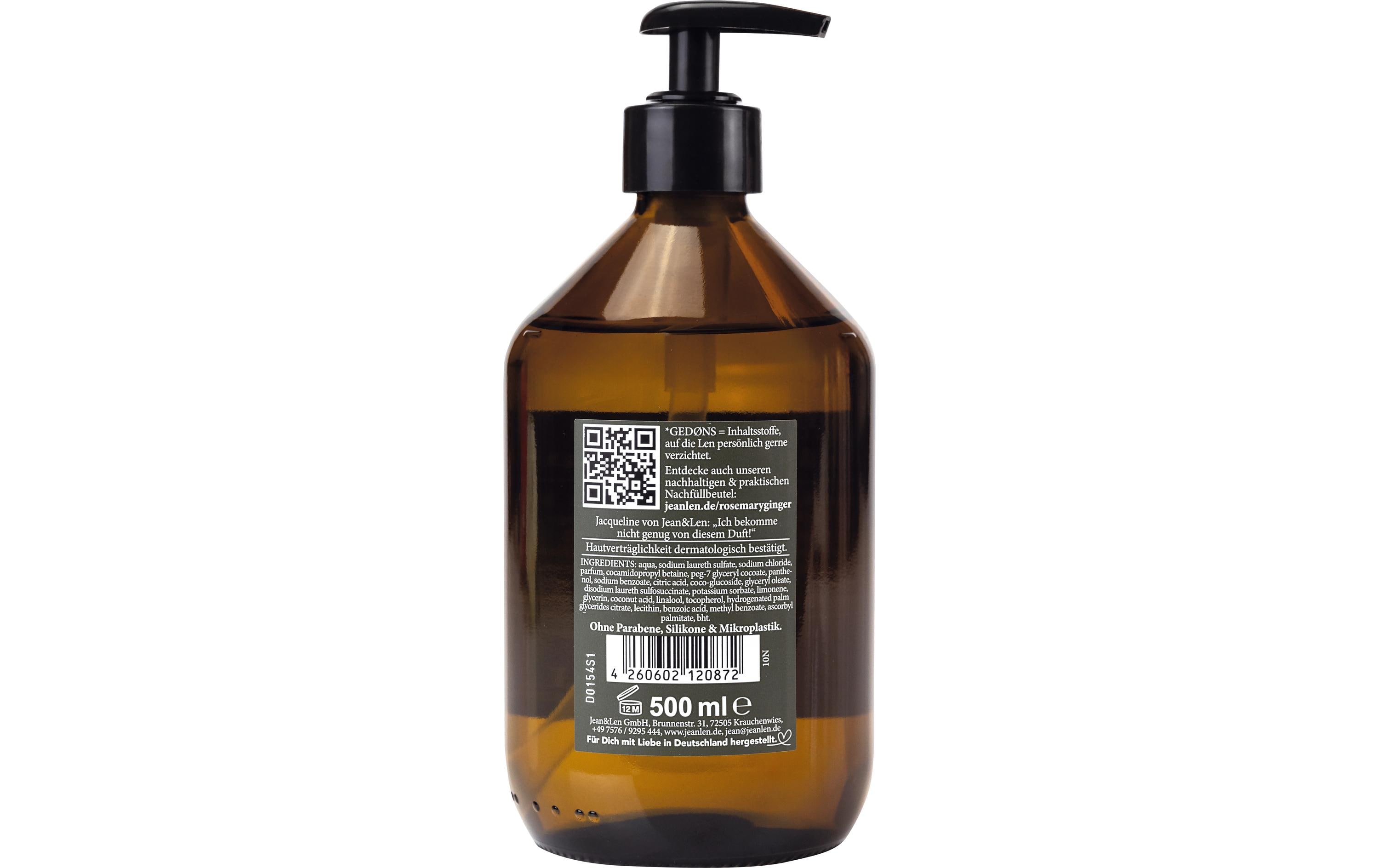 Flüssigseife Rosemary & Ginger 500 mlPflegende Seife für Hände und Körper