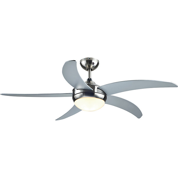 Ventilateur de plafond Hanki E14 IP20 ⌀132xH.41cm chrome GoodHome