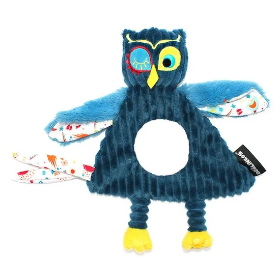 Doudou baby Astros le hibou   de               Les Déglingos