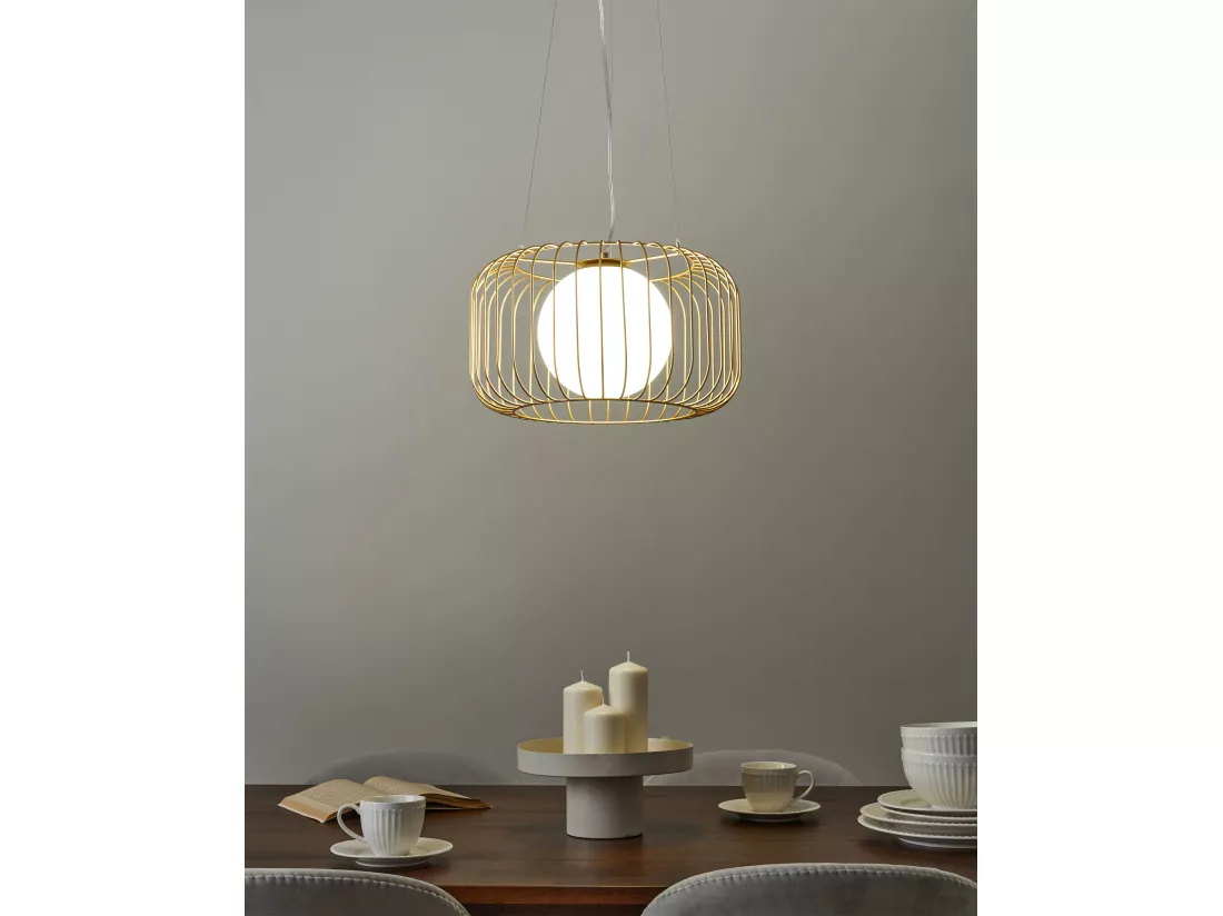 Lampe suspension BAIROA Métal Doré